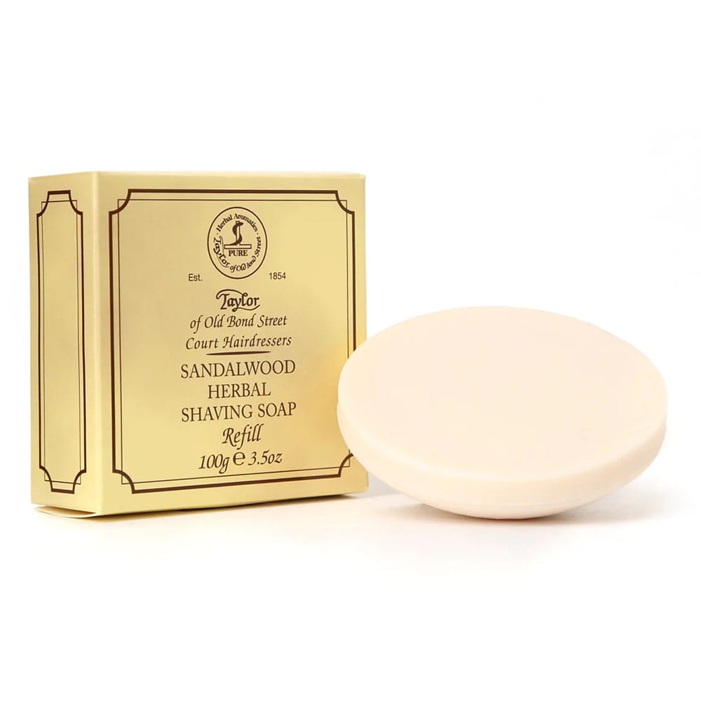 Taylor of Old Bond Street Sandalwood Shaving Soap Refill 100g RRP30 Luxx Brands