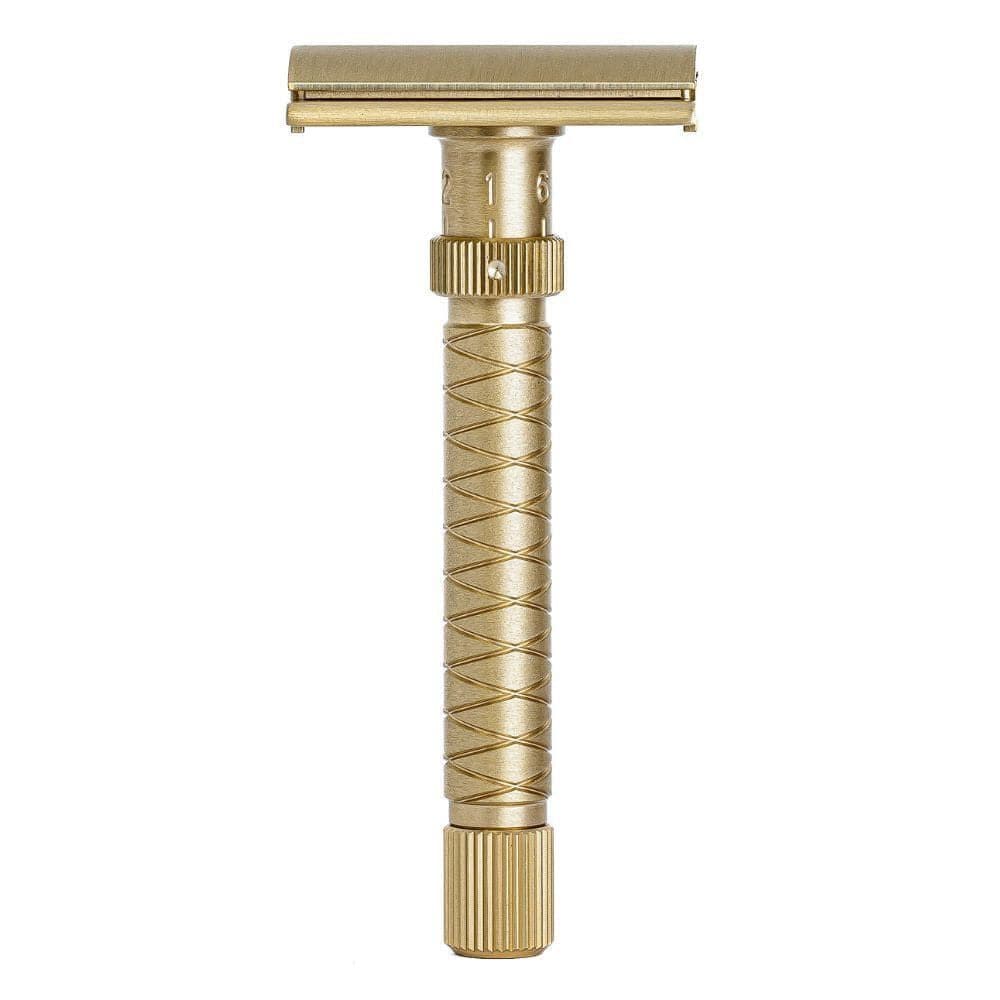 Yaqi The Final Cut Adjustable Safety Razor Brass Long Handle RRP275
