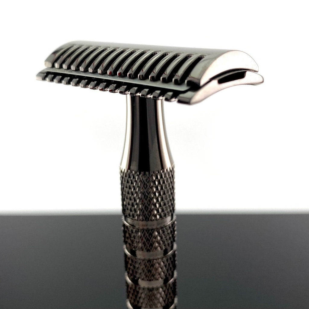 Safety Razor Gunmetal YAQI DE Safety Razor GRACE Long Handle