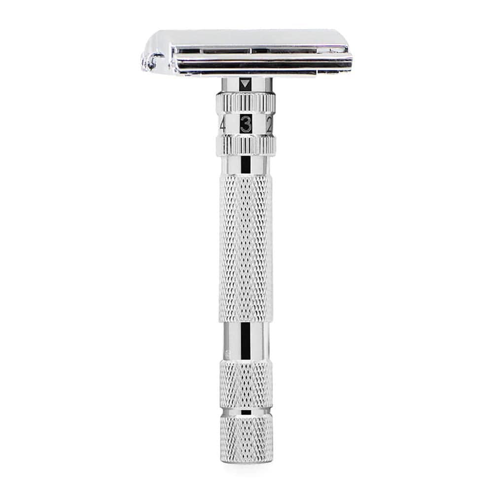 Safety Razor Rockwell T2 Safety Razor Butterfly White Chrome