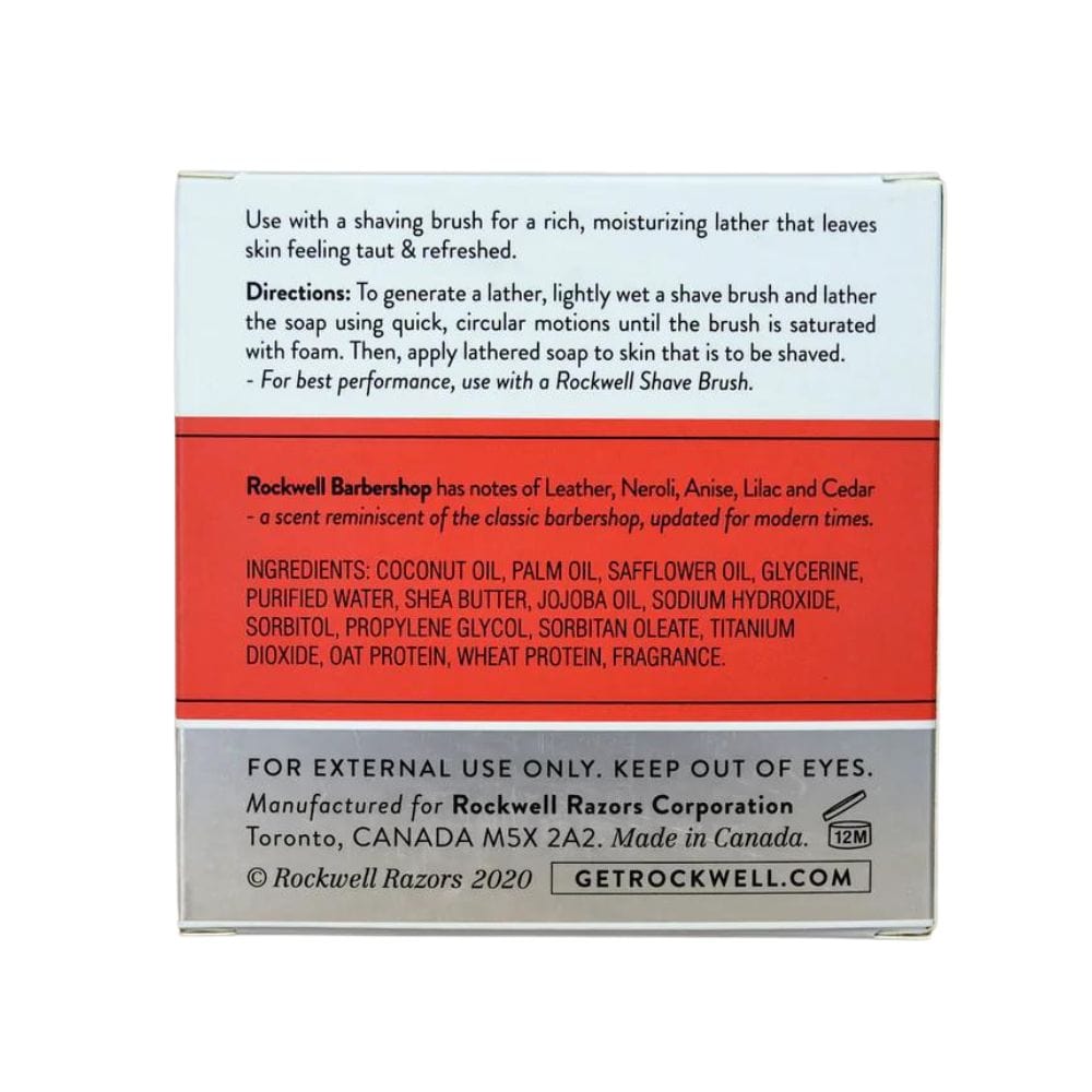 Shaving Soap Rockwell Barbershop Shave Soap In a Wooden Bowl 113g