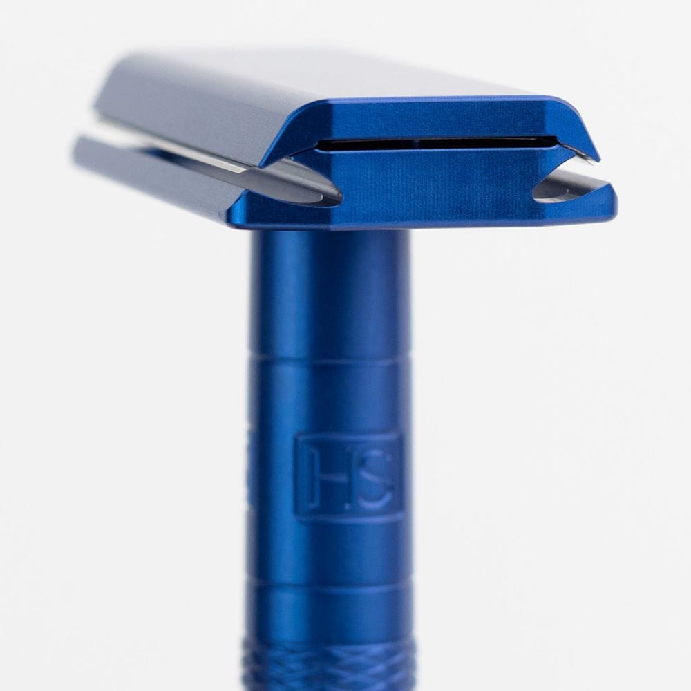 Henson Shaving AL13-M DE Safety Razor Steel Blue – Luxx Brands