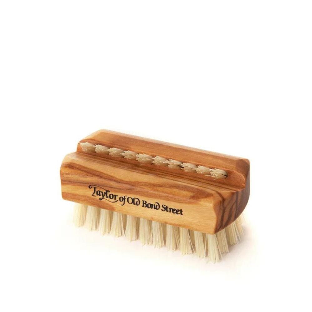 Nail Brush Taylor of Old Bond Street Small Olivewood Pure Bristle Nail Brush