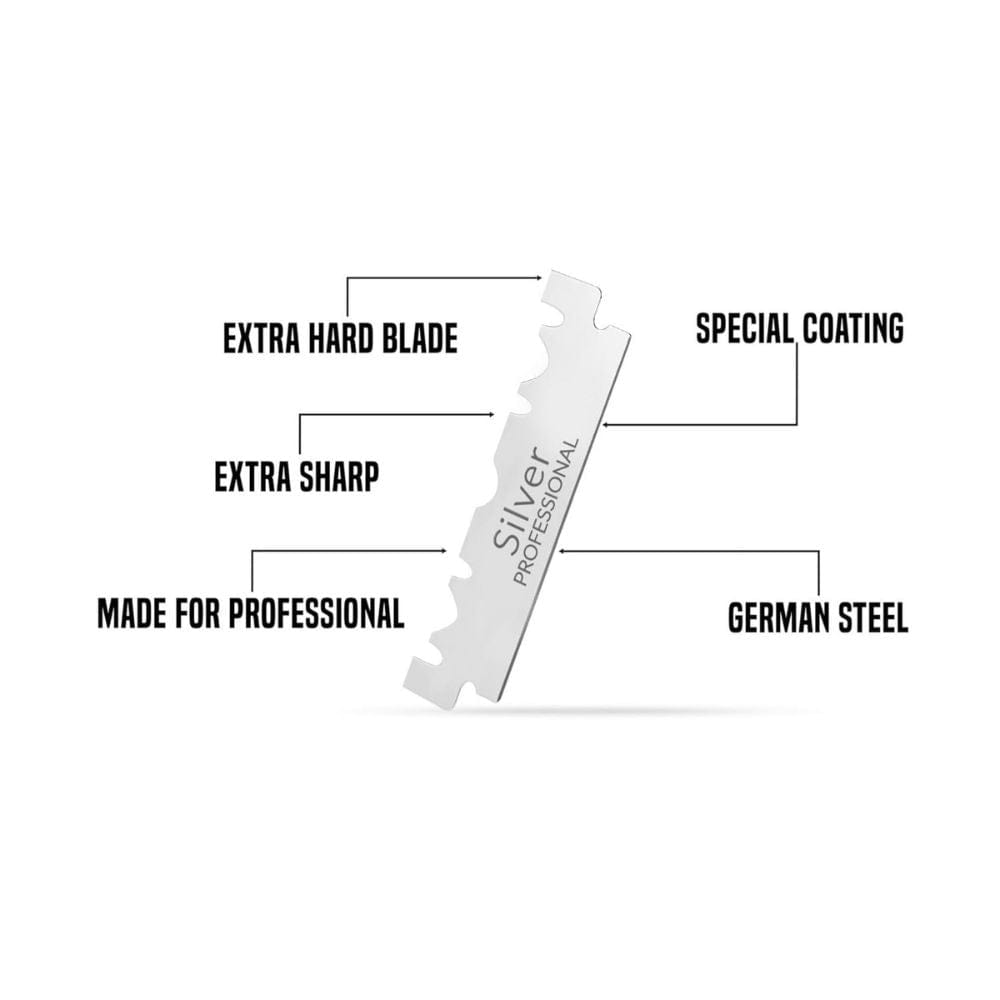 Razor Blade My-Blades® Silver Single Sided Steel Razor Blades (100 Pack)