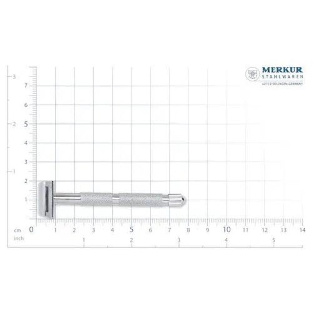Safety Razor Merkur 907C Beard & Moustache Detailing Safety Razor Chrome