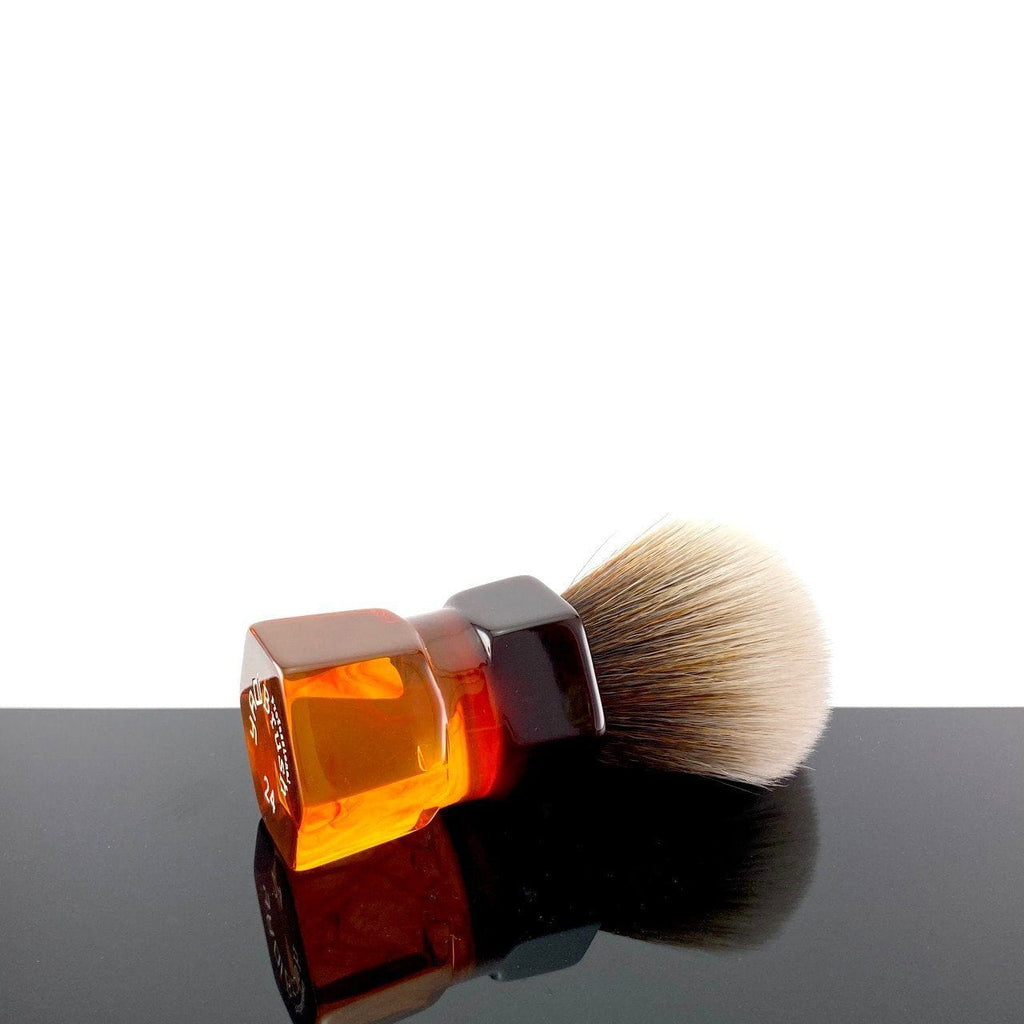 Shaving Brush Mew Brown HD Knot YAQI Synthetic Shaving Brush MOKA EXPRESS