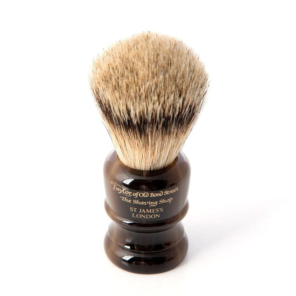 Shaving Brush Taylor of Old Bond Street Medium Super Badger Shaving Brush in Horn