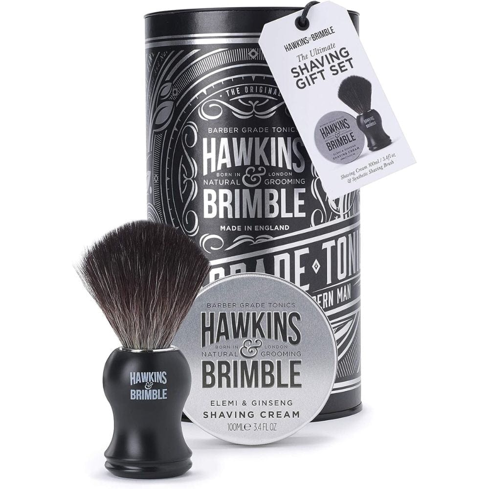Shaving Kit Hawkins & Brimble Shaving Gift Set (Silver)