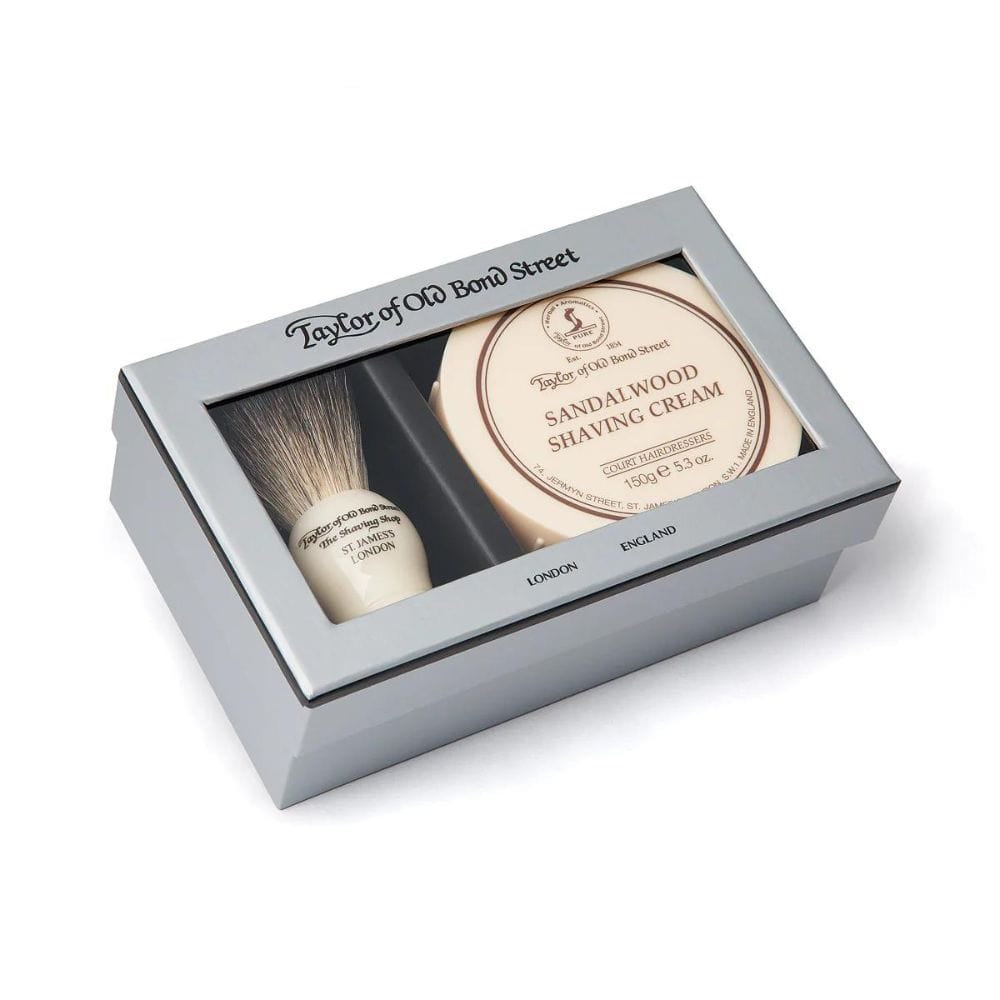 Shaving Kit Taylor of Old Bond Street Pure Badger & Sandalwood Shaving Cream Gift Box